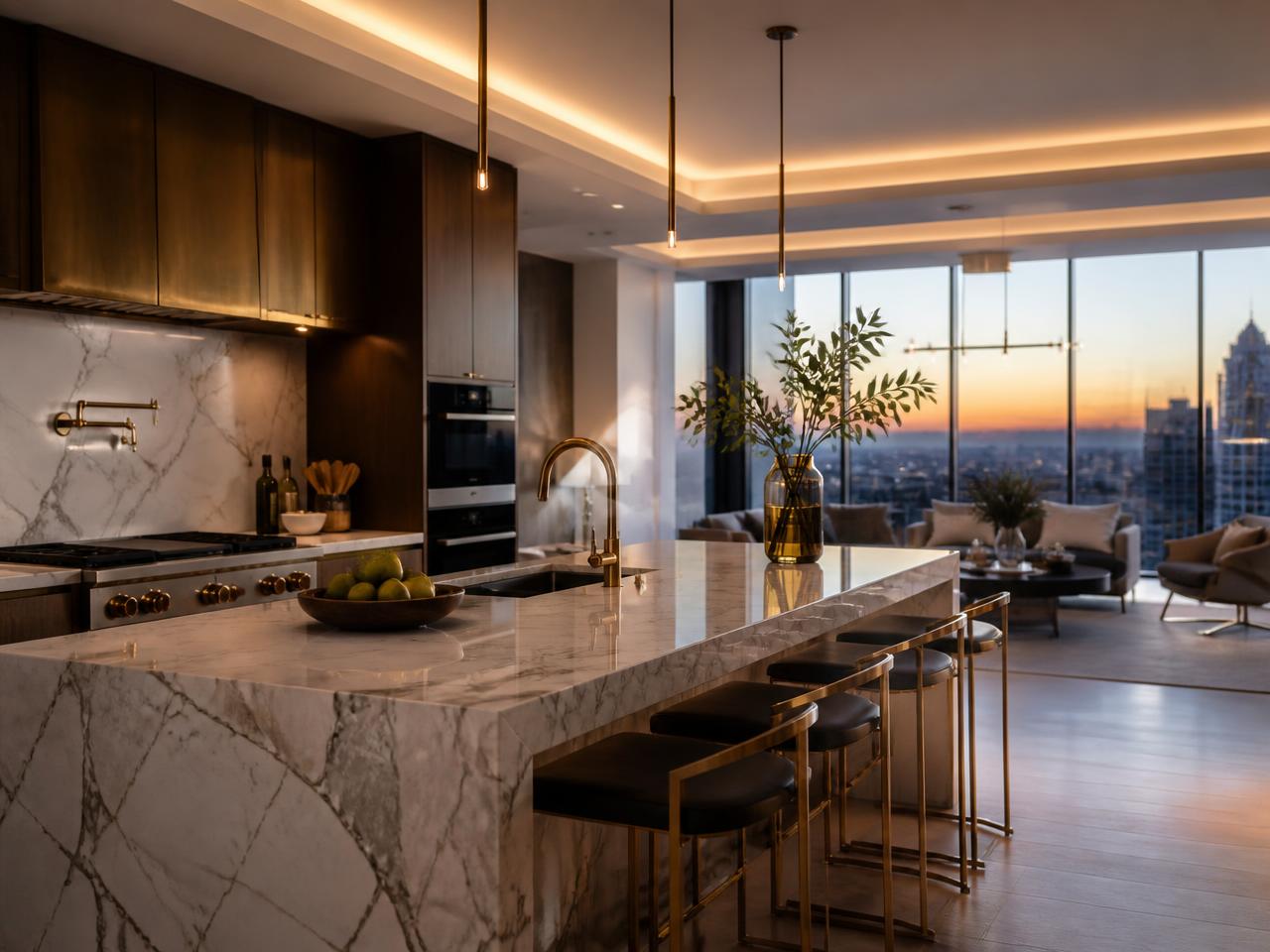 Luxury penthouse kitchen