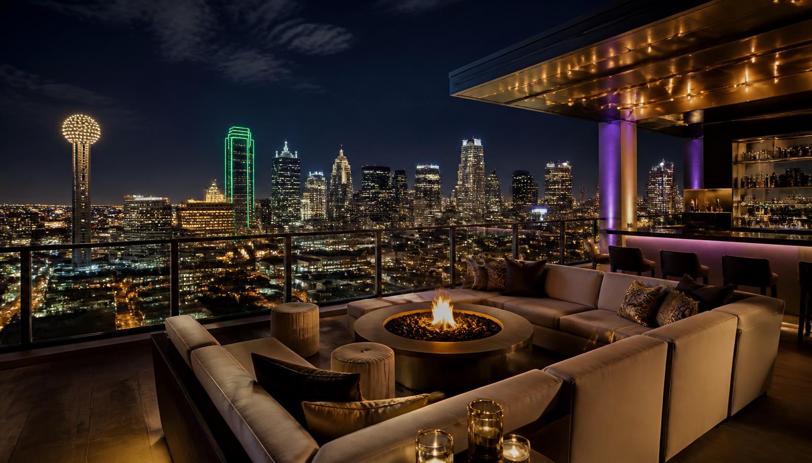 Dallas rooftop evenings